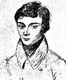 Porträtzeichnung von Évariste Galois